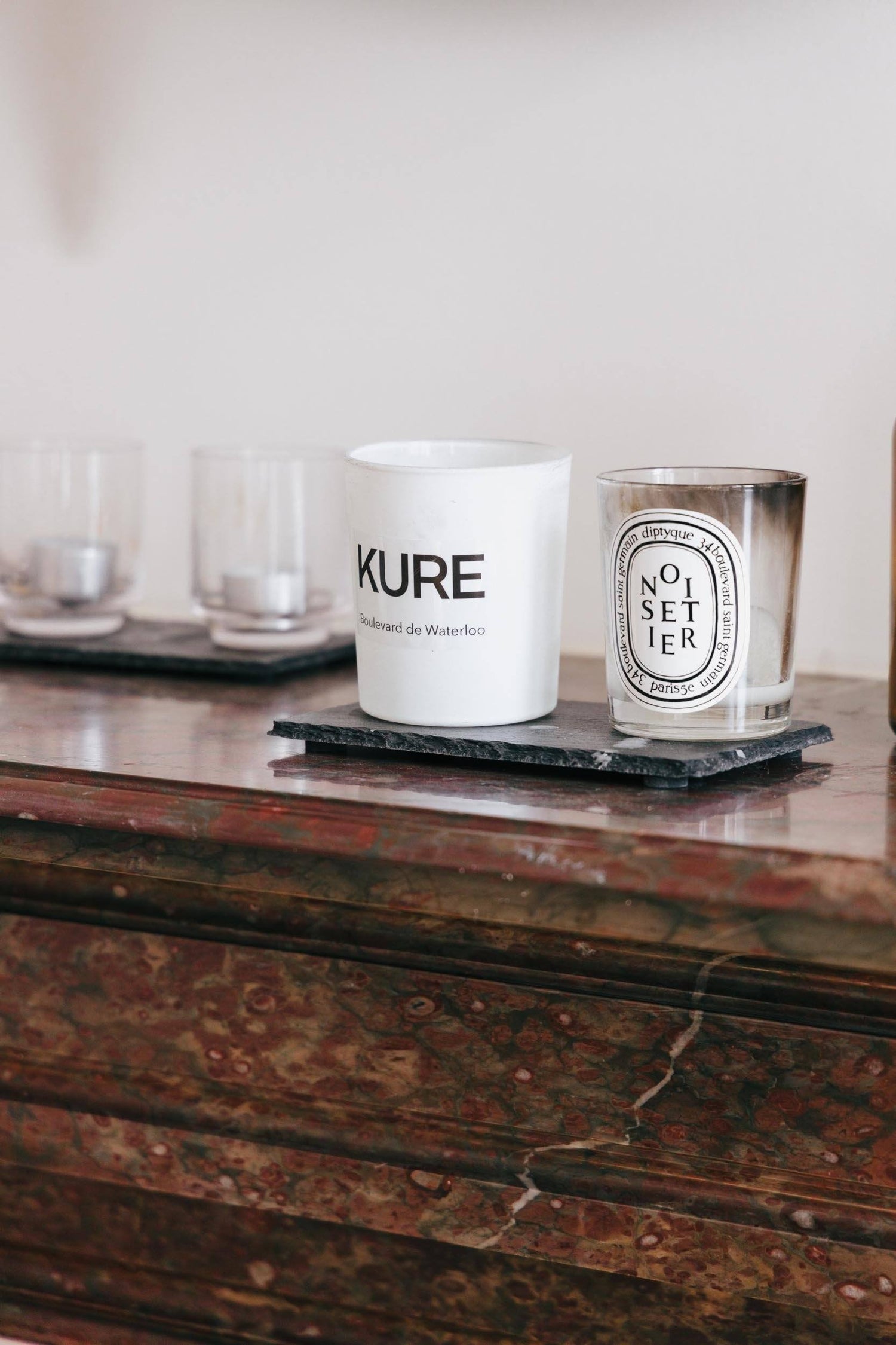 KURE SAFFRON SUEDE CANDLE ACCESSORIES KURE 