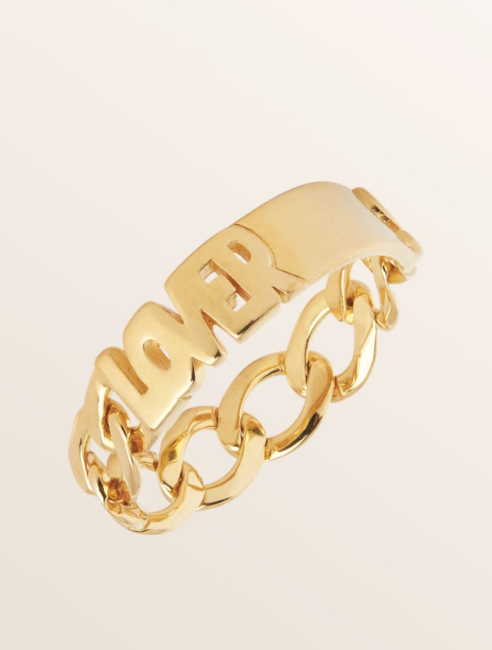 LOVERS CHAIN GOLD PLATED RING jewelry MARIA BLACK 