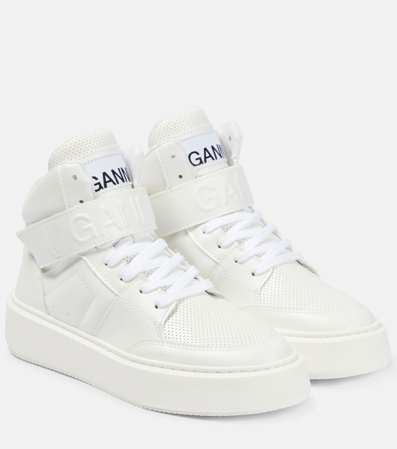 SPORTY MIX CUPSOLE HIGH TOP VELCRO SNEAKERS SNEAKERS GANNI 