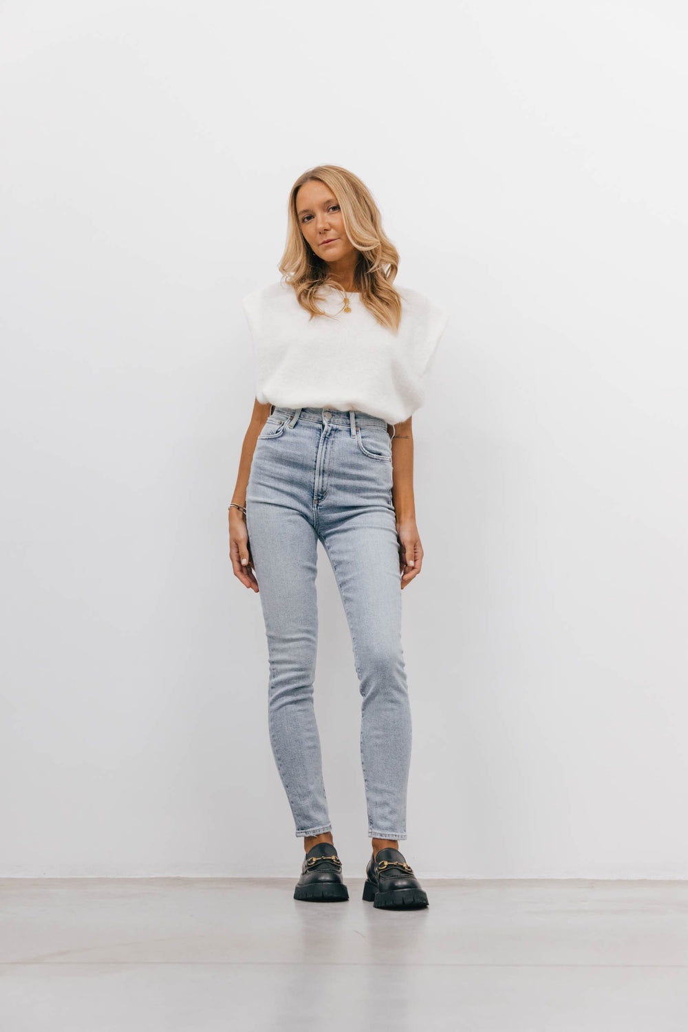 PINCH WAIST ULTRA HIGH RISE SKINNY IN DEBUT Jeans AGOLDE 
