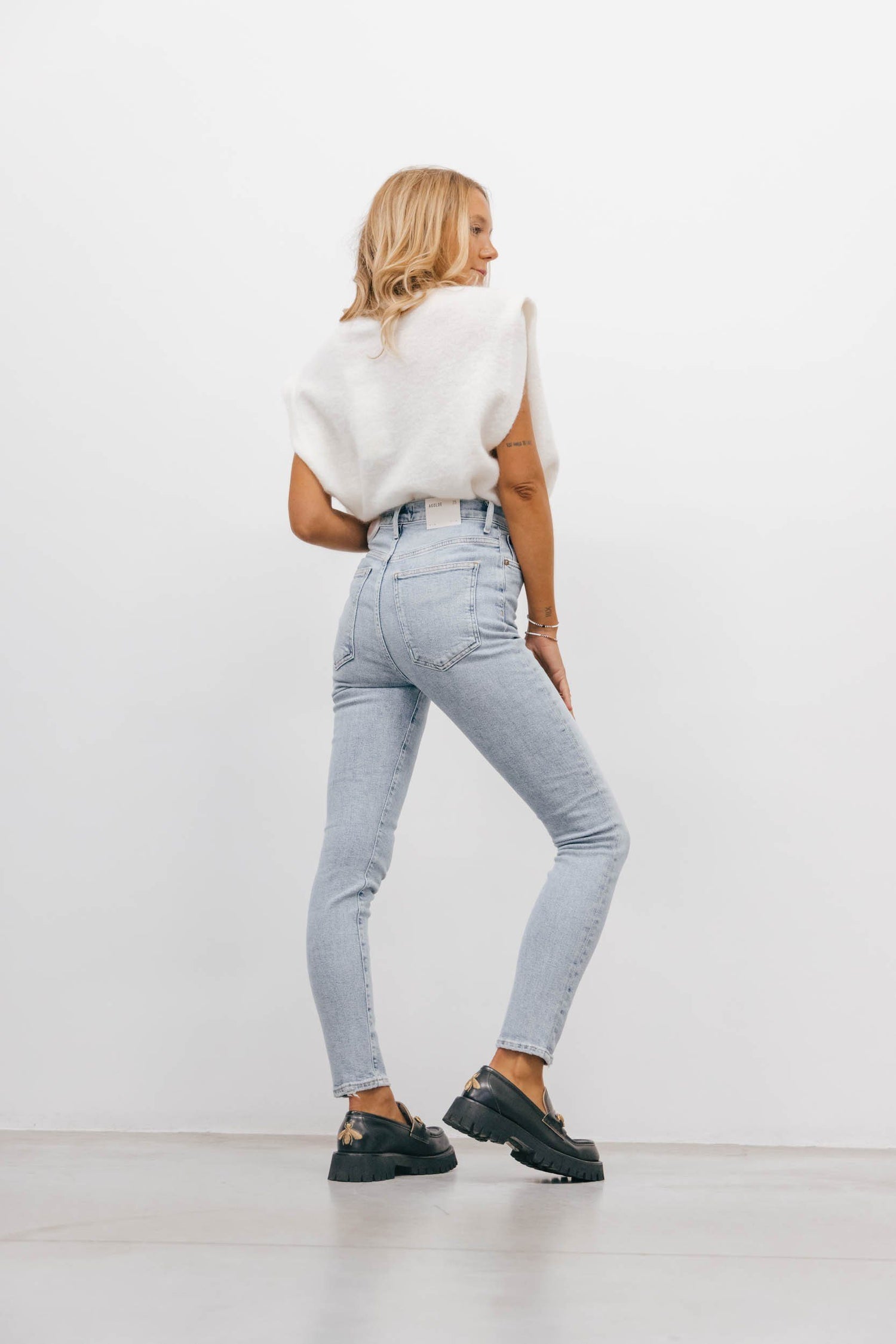 PINCH WAIST ULTRA HIGH RISE SKINNY IN DEBUT Jeans AGOLDE 