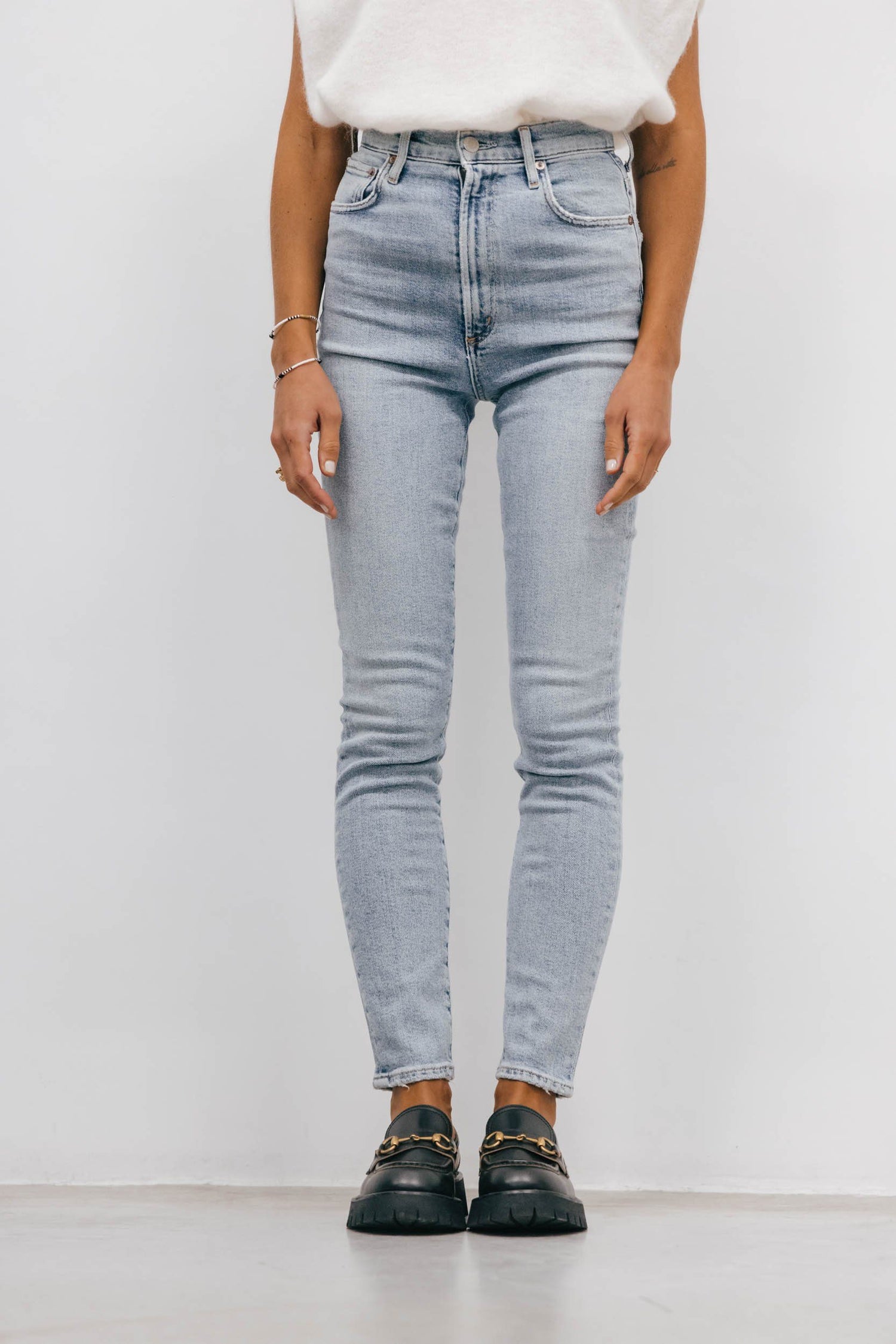 PINCH WAIST ULTRA HIGH RISE SKINNY IN DEBUT Jeans AGOLDE 