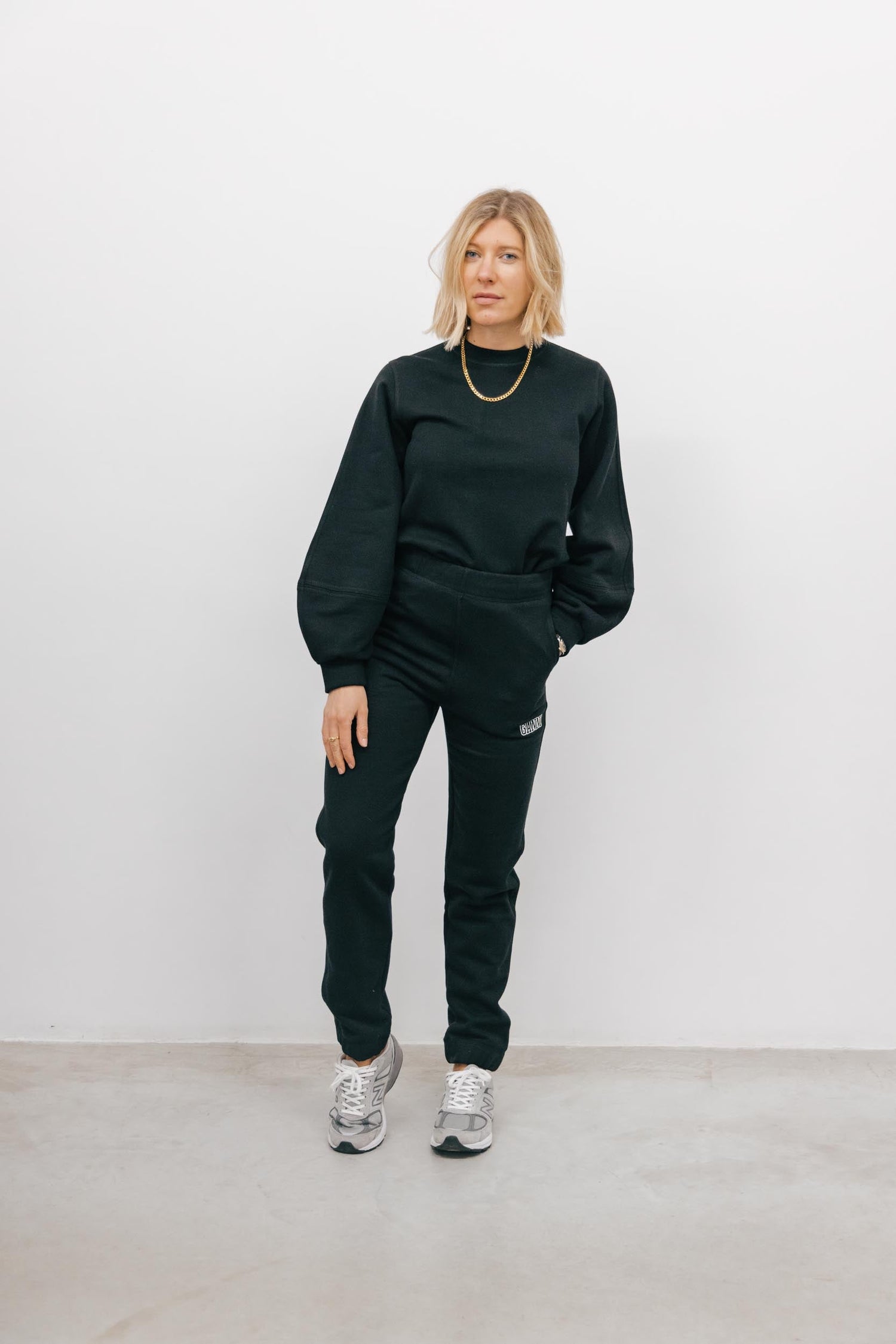 GANNI JOGGERS PANTS IN BLACK Pants GANNI 