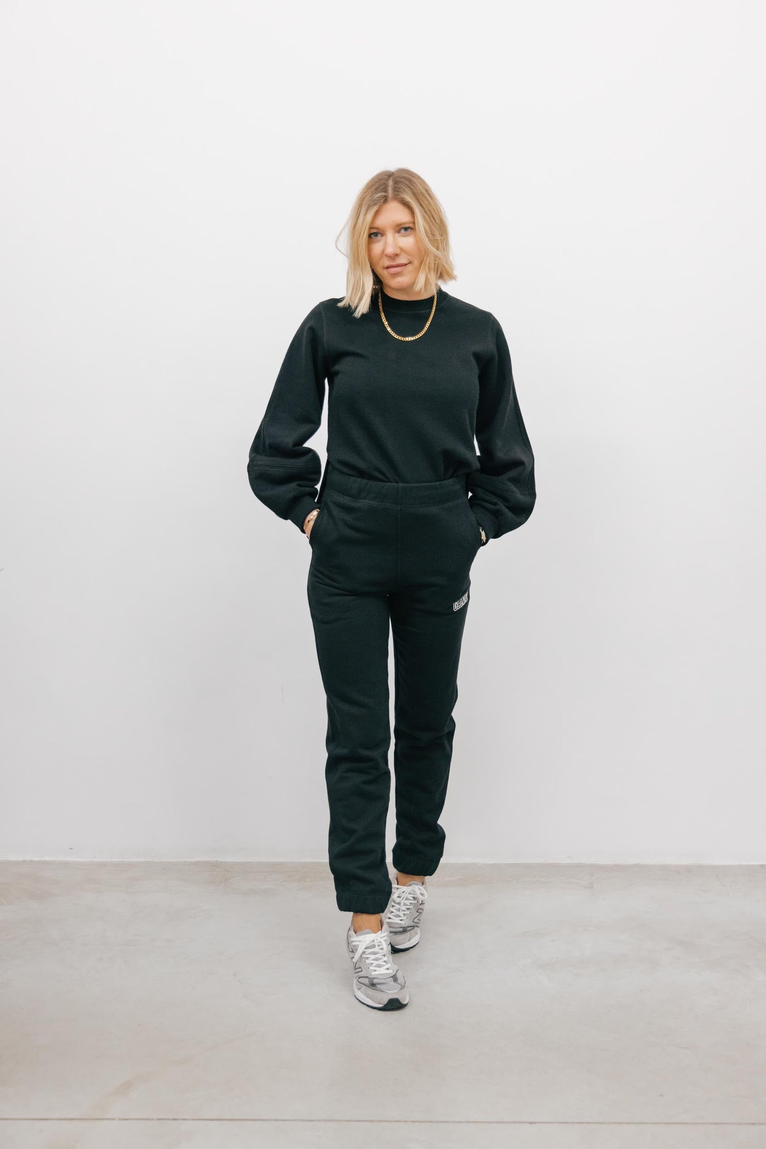 GANNI JOGGERS PANTS IN BLACK Pants GANNI 