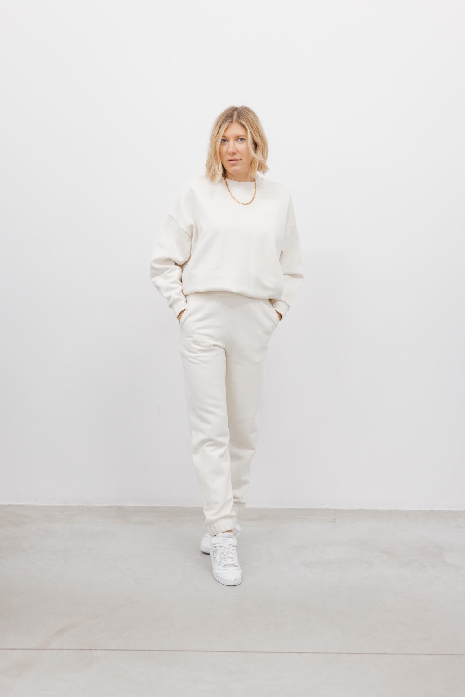 GANNI JOGGERS PANTS IN EGRET Pants GANNI 