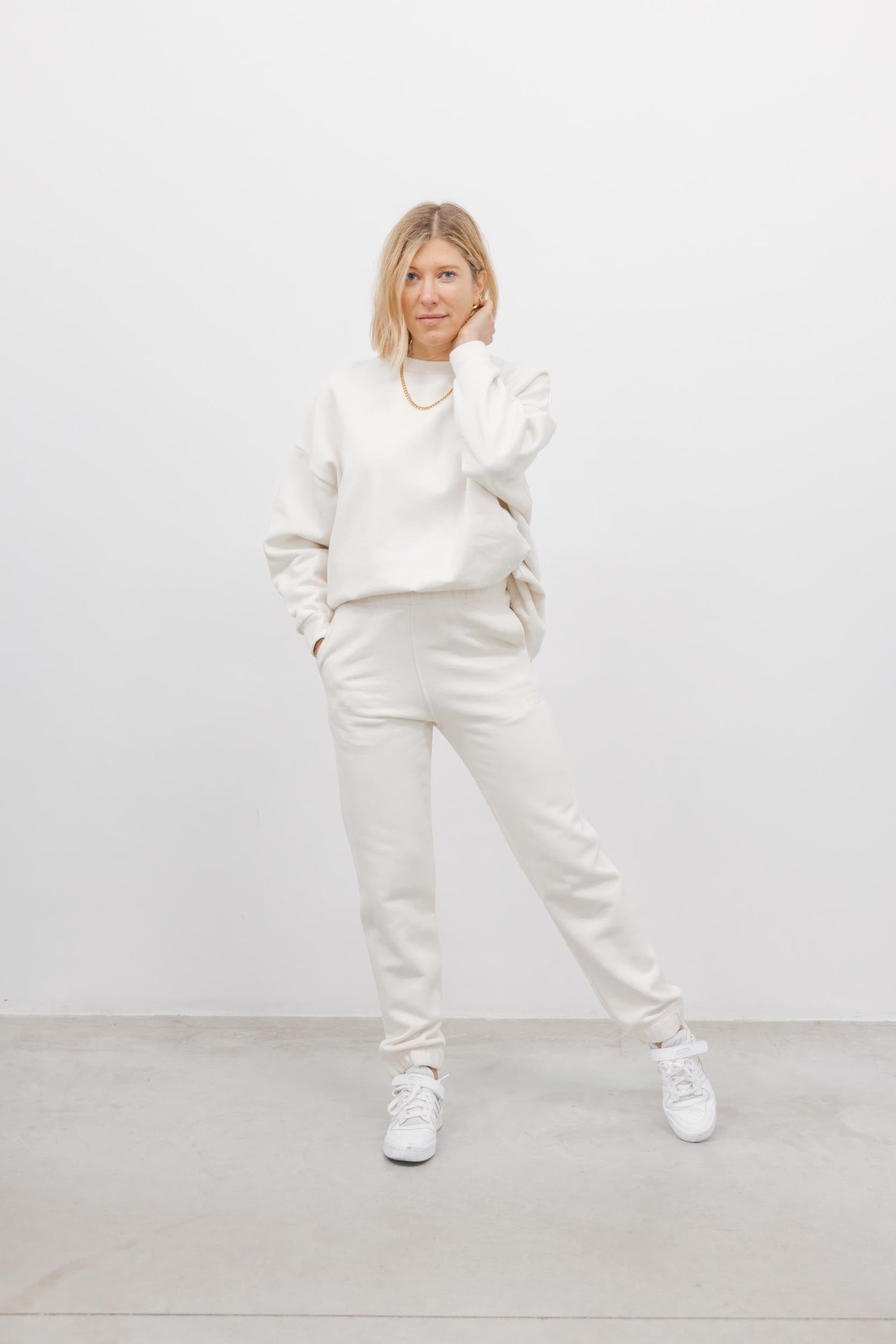 GANNI JOGGERS PANTS IN EGRET Pants GANNI 