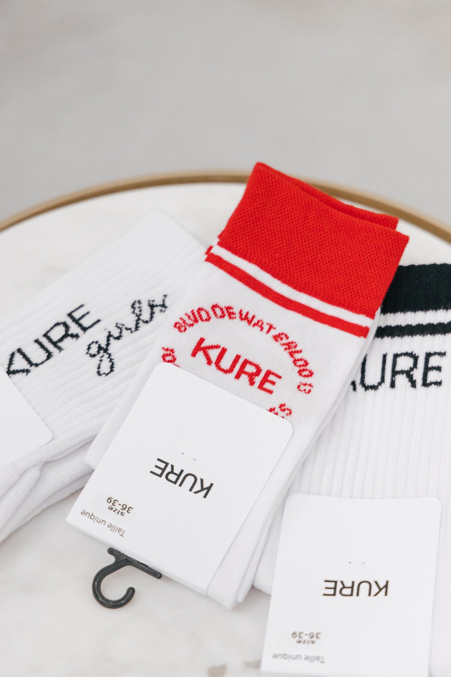 KURE SOCKS WITH RED LOGO ACCESSORIE KURE 